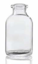 Picture of 10 ml injection vial, clear, type 1 moulded glass