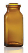 Picture of 5 ml injection vial, amber, type 1 moulded glass