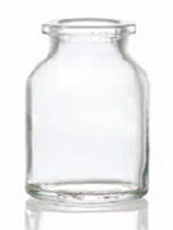 Picture of 30 ml injection vial, clear, type 1 moulded glass