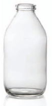 Picture of 250 ml infusion vial, clear, type 3 moulded glass